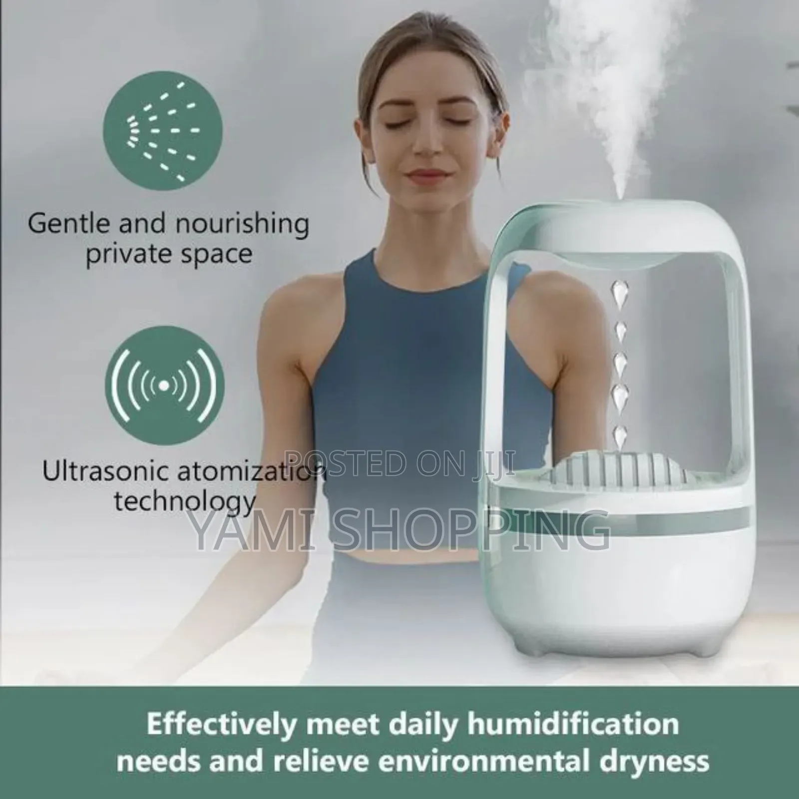 Anti-Gravity Water Drop Humidifier