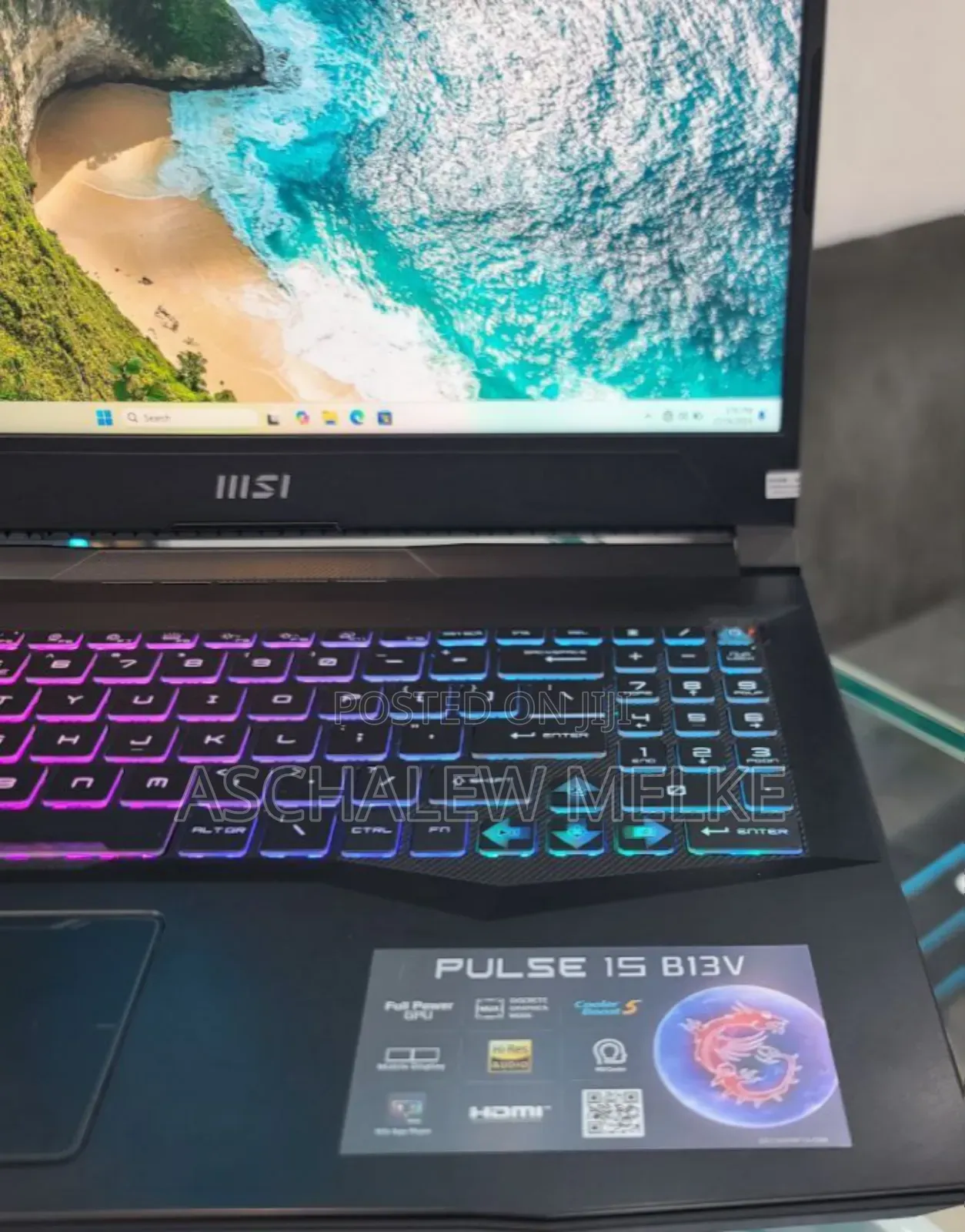 New Laptop MSI Pulse GL76 16GB Intel Core I7 SSD 1T