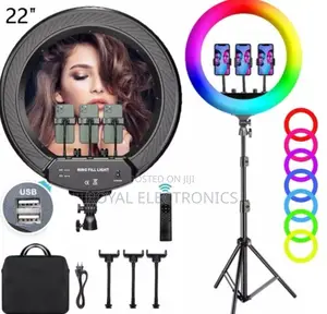 Photo - 56 Centi Meter 22'' RGB Led Soft Ringlight With Stand