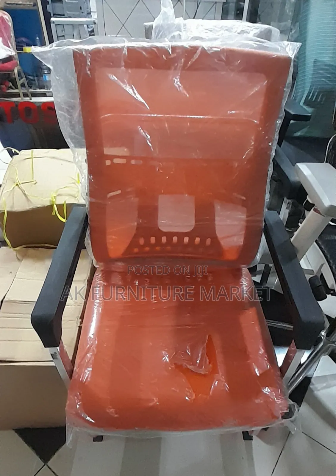 Office Guest Chair (Orange Color)
