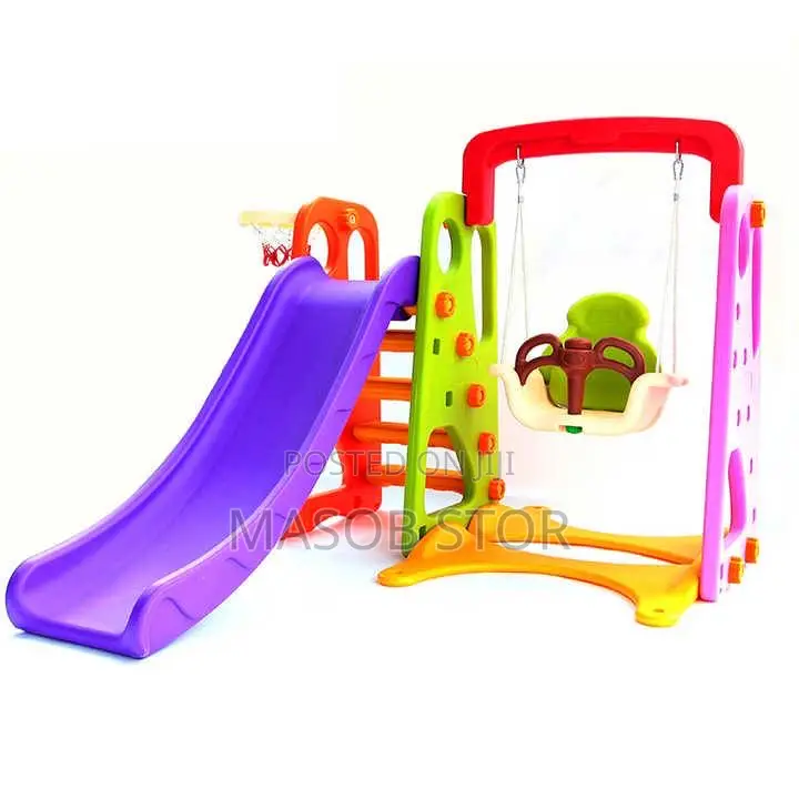 ጁኒየር ስላይድ እና ዥዋዥዌ ስብስብ