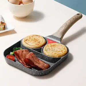 3 Partitioned Nonstick Omlett, Egg Maker Pan