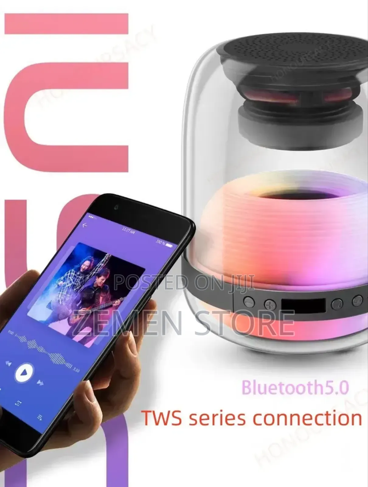 L30 Portable Bluetooth Speaker With LED Lights