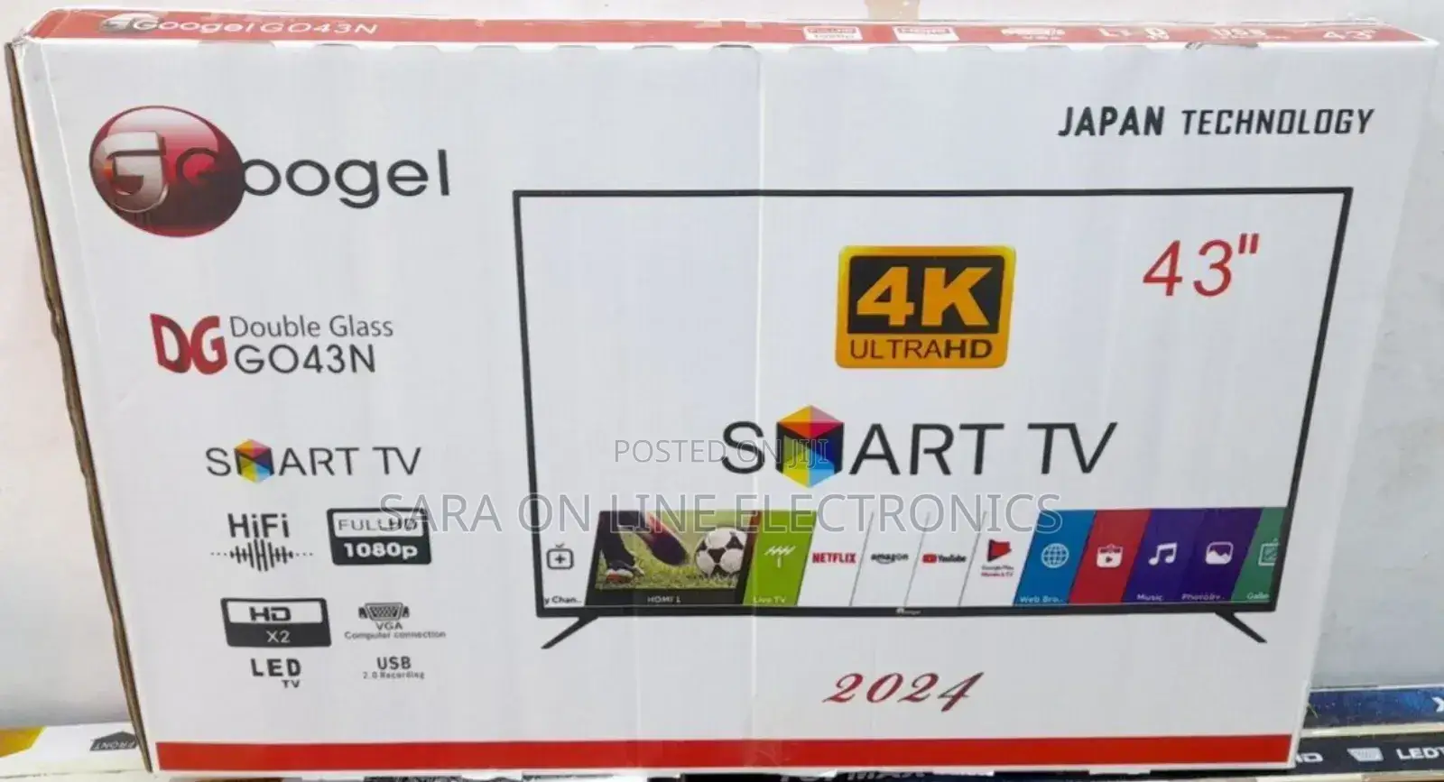 GOOGLE 43-Inch Ultra HD Smart Tv