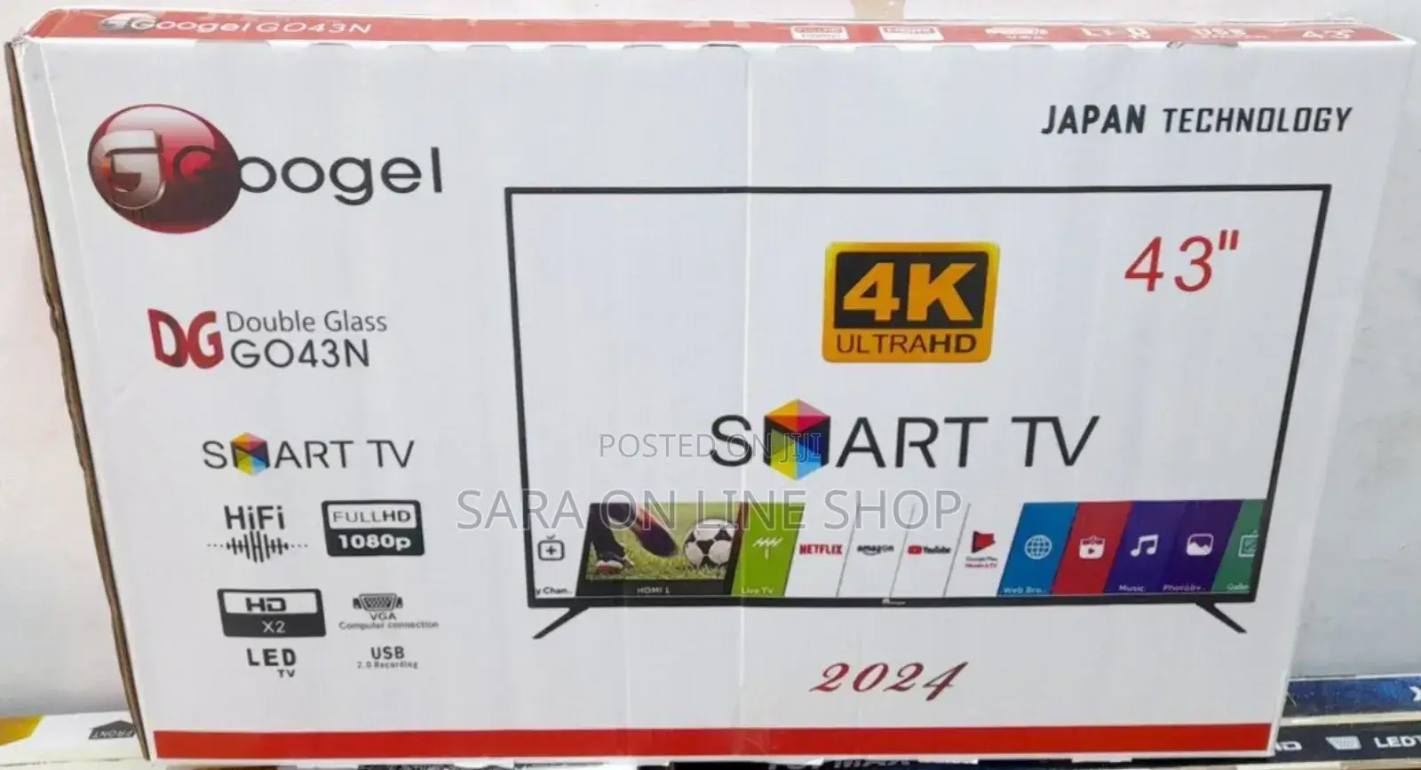 GOOGLE 43-Inch Ultra HD Smart Tv