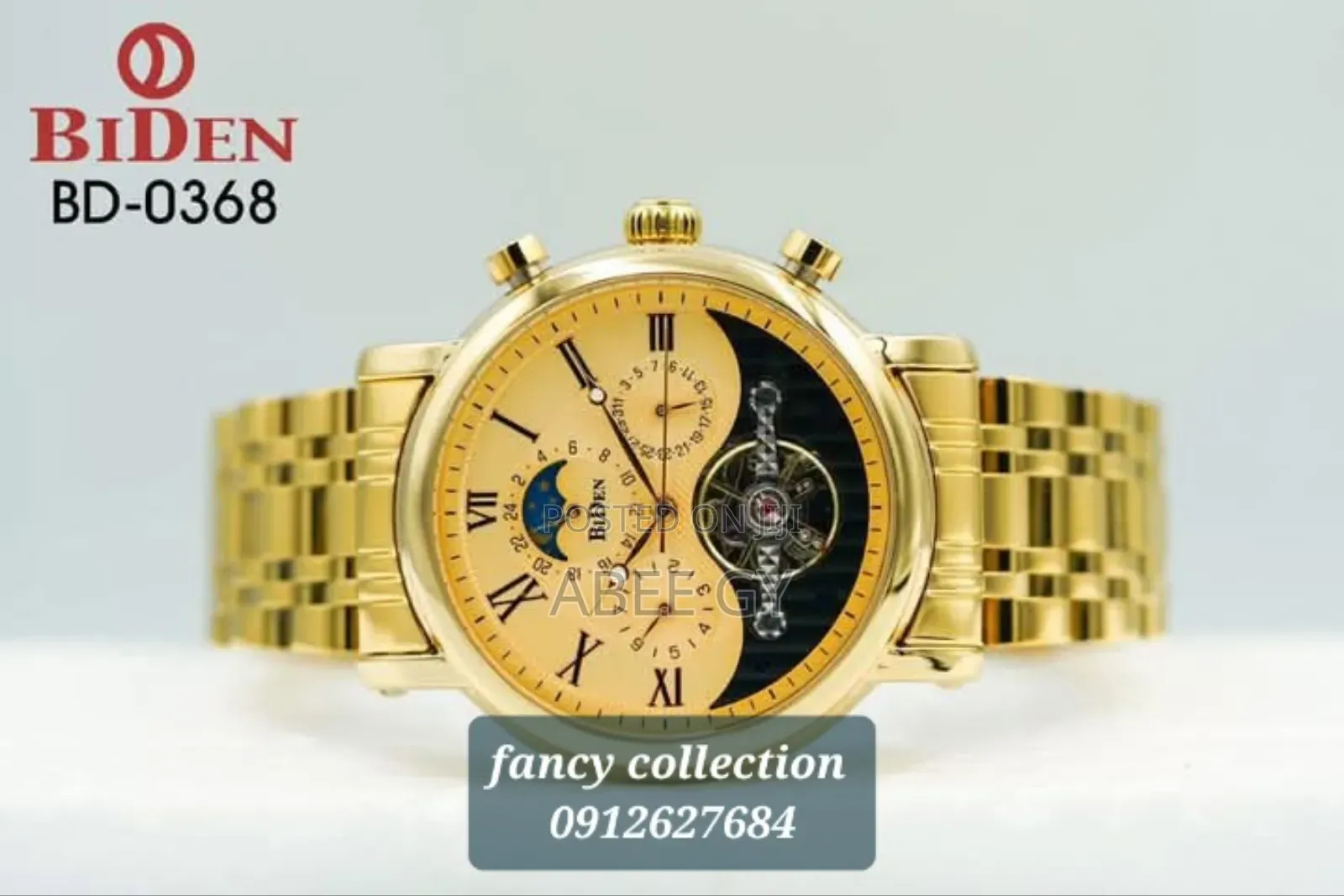 Biden Automatic Mechanical Orignal Watch Transparent Back