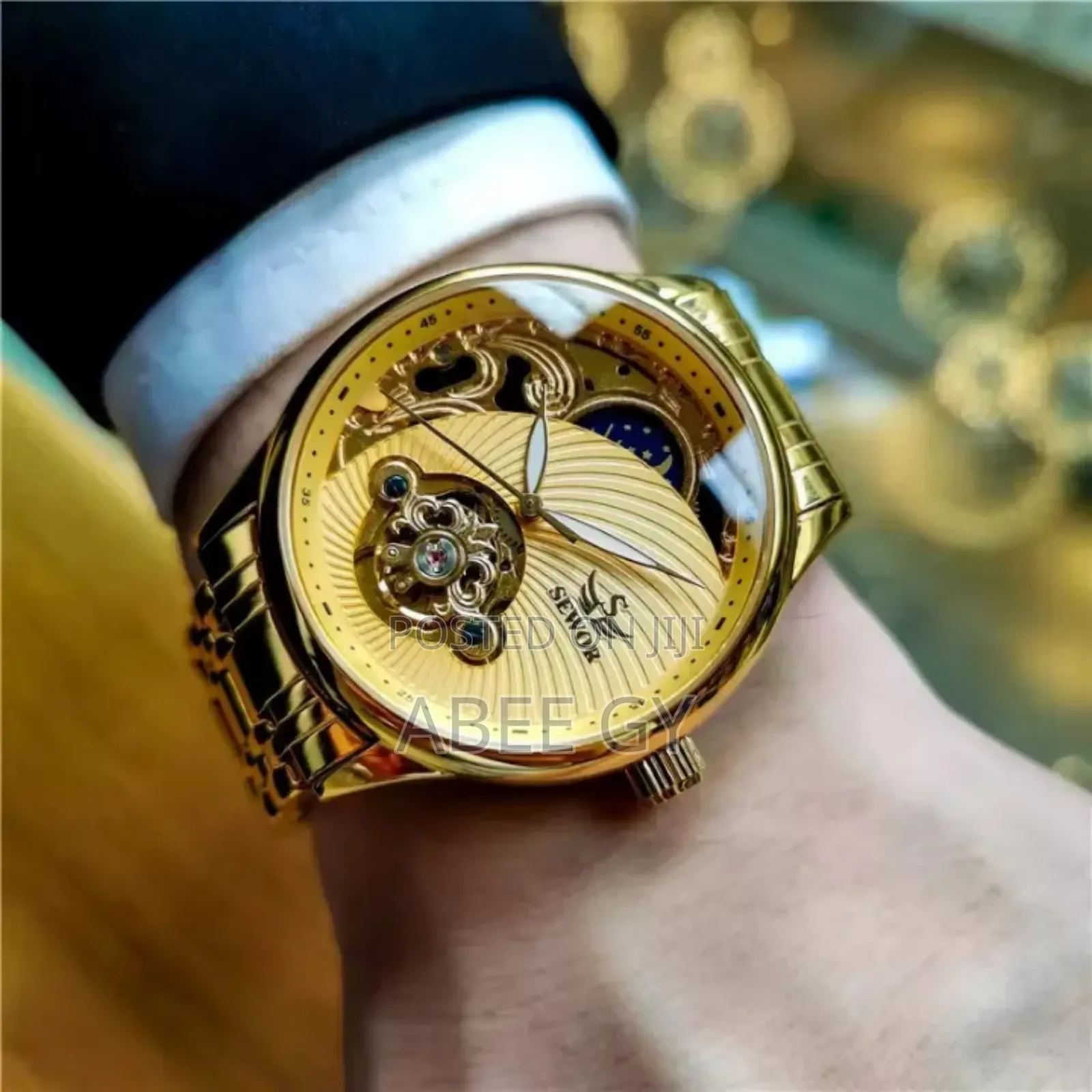 Sewor 1923-3 Men Watch Skeleton Automatic Mechanical Luxury