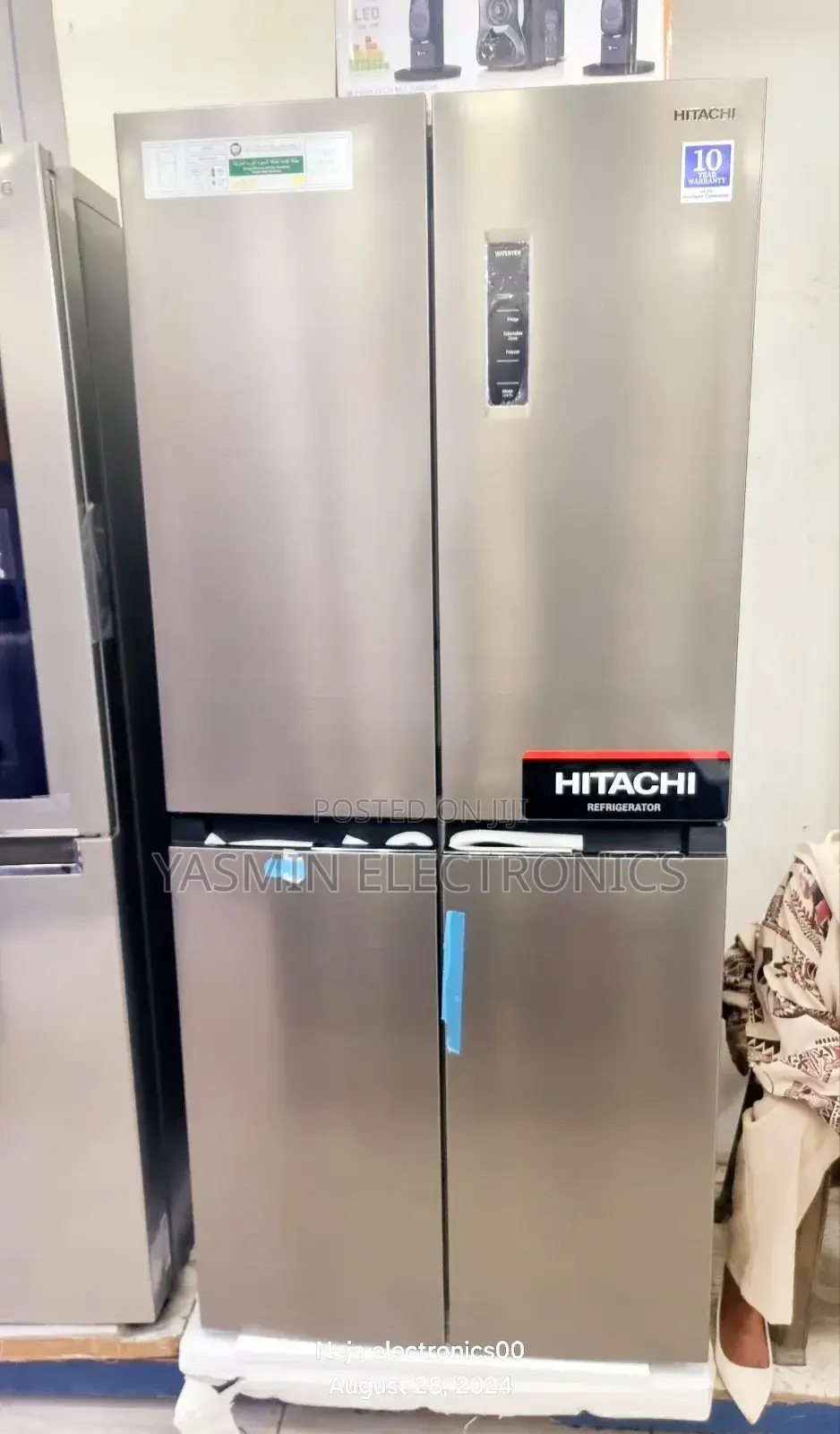 Hitachi Refrigerator 4-Door 550-Litters Deliver