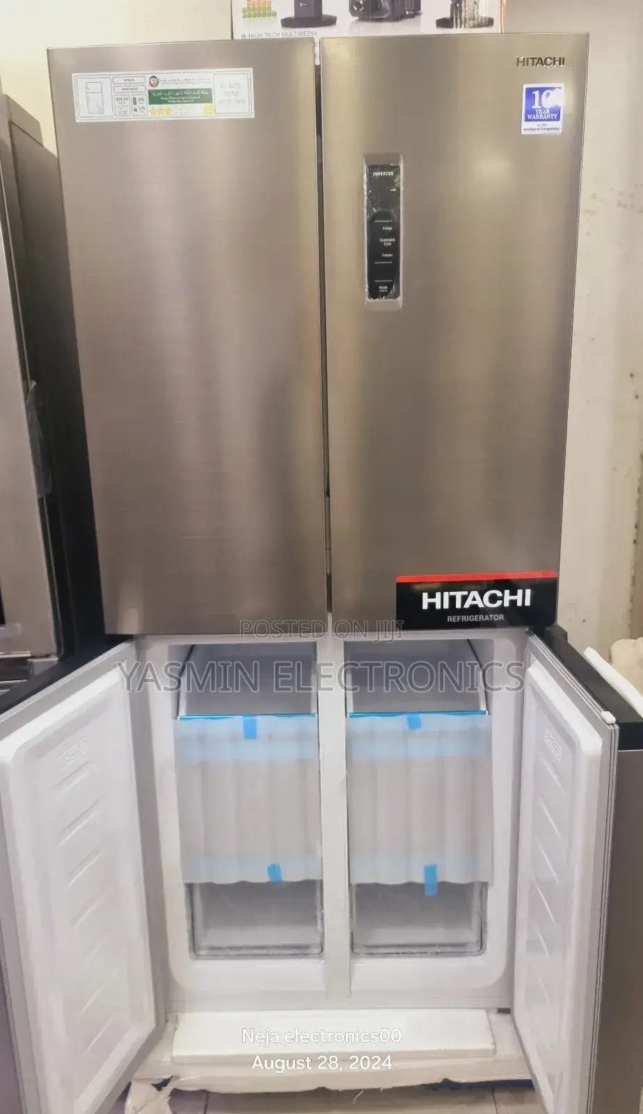 Hitachi Refrigerator 4-Door 550-Litters Deliver