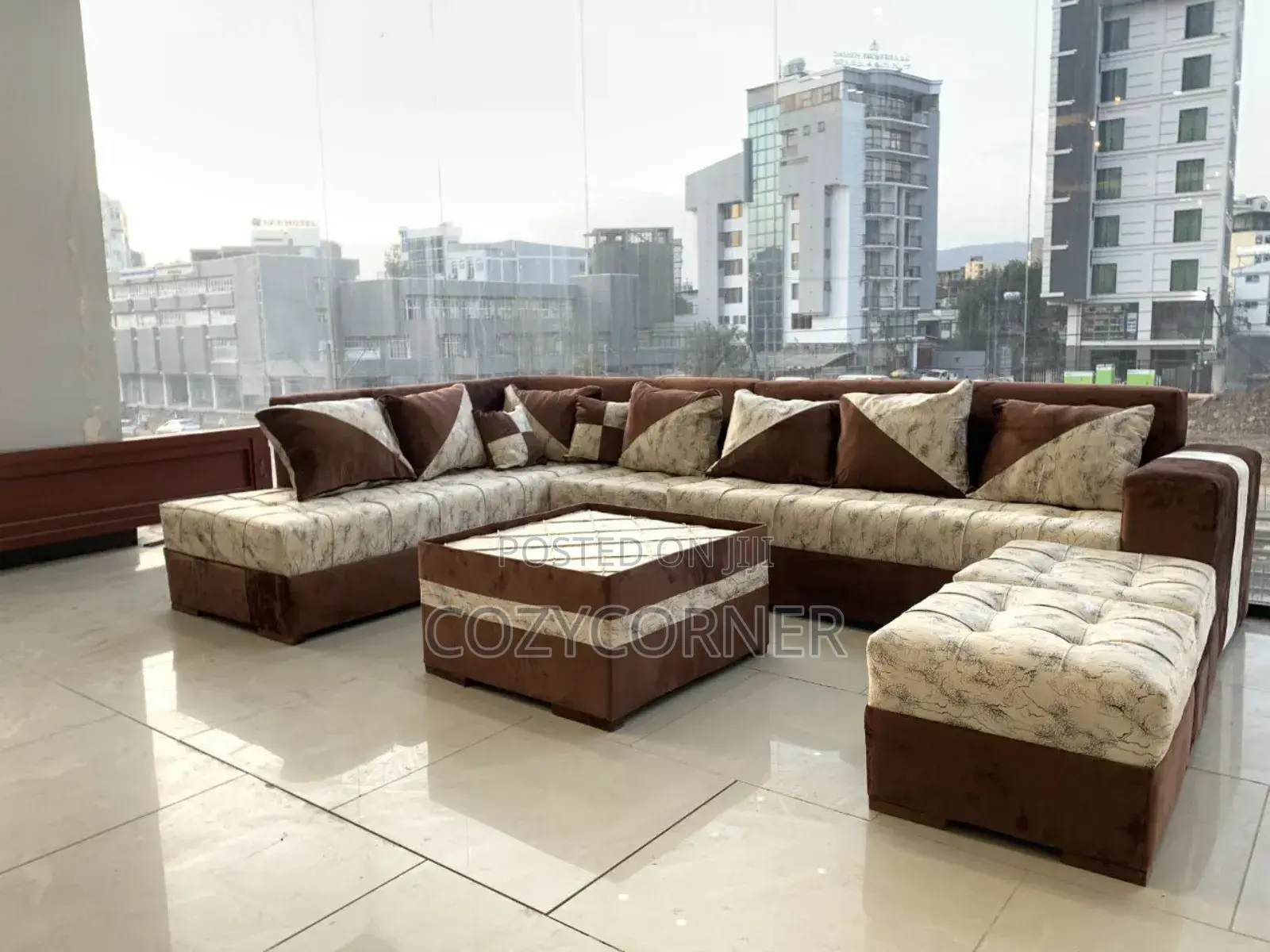 L Shape Sofa With Intelligibility Unbelievable Price. ሶፋ