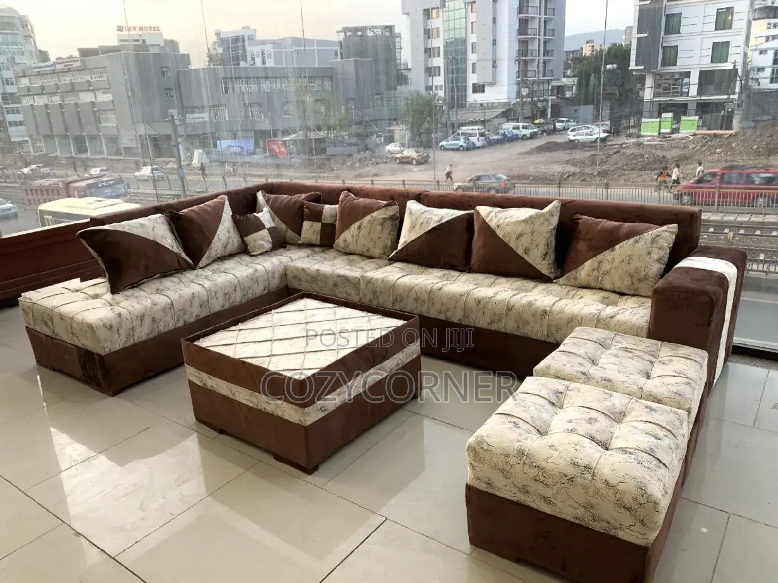 L Shape Sofa With Intelligibility Unbelievable Price. ሶፋ