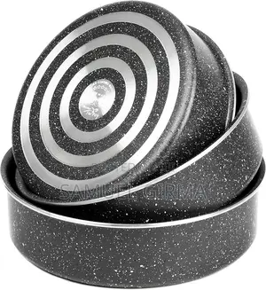 Photo - 3pcs Momcoc Granite Coated Round Baking Pan