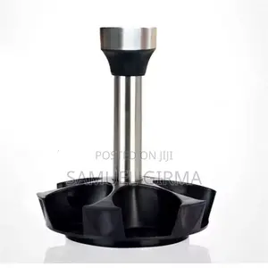 6 Glass Bottle Rotating Spice Carousel