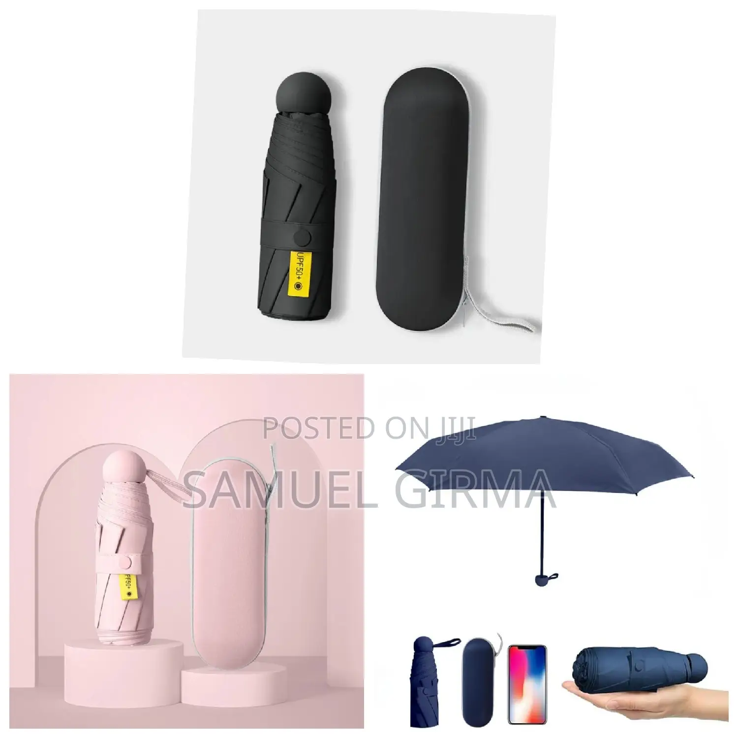 ✓ባለ 8 ሽቦ ጃንጥላ Mini Pocket UV Umbrella