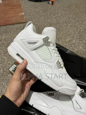 Photo - Jorda 4 Silver High Quality Shoes for You