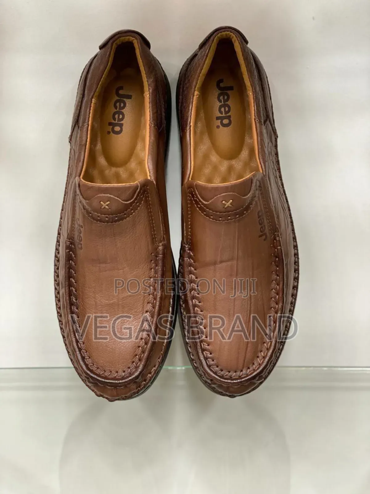 Jeep Orange Low Leather Master Quality Shoes
