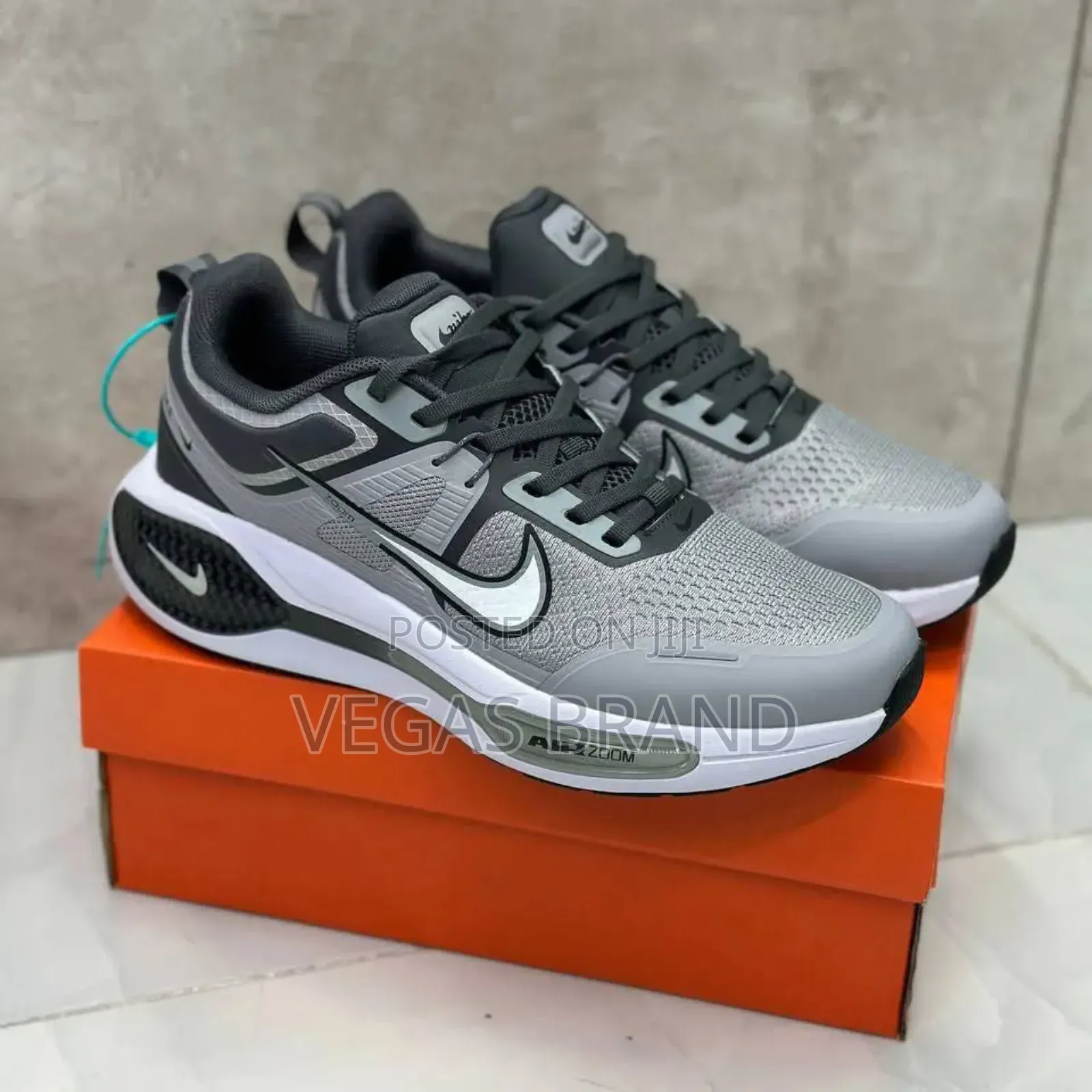 Nike Air Zoom Men's Grey Sneaker Master Quality Shoes