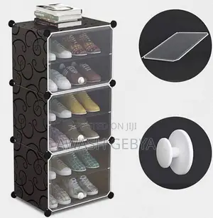 Photo - Plastic Cube Shoe Rack