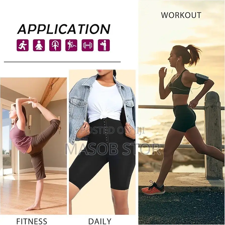 Sweat Pants Slimming Shorts ስብ አቃጥሎ በማጥፋት የሚያስተካክል