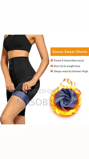Sweat Pants Slimming Shorts ስብ አቃጥሎ በማጥፋት የሚያስተካክል