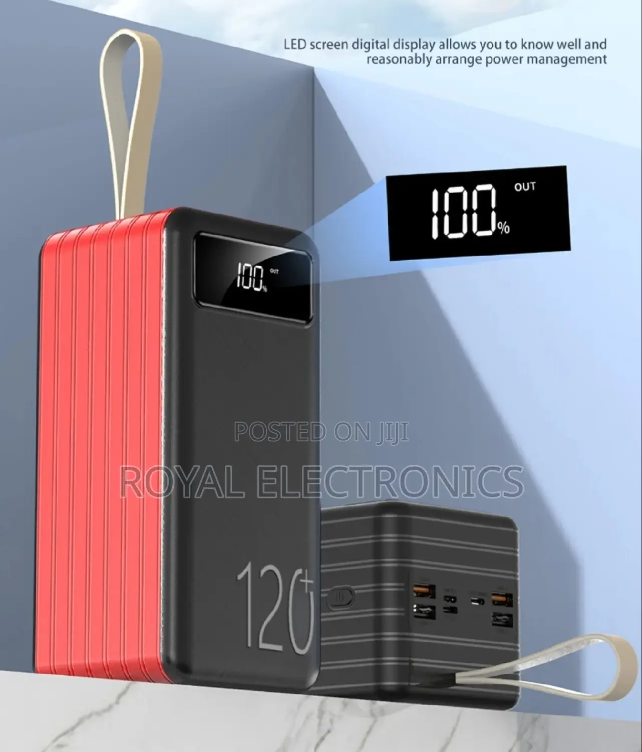 120,000 Mah Power Bank(ፓወር ባንክ) 66 Watt Super Fast Charging