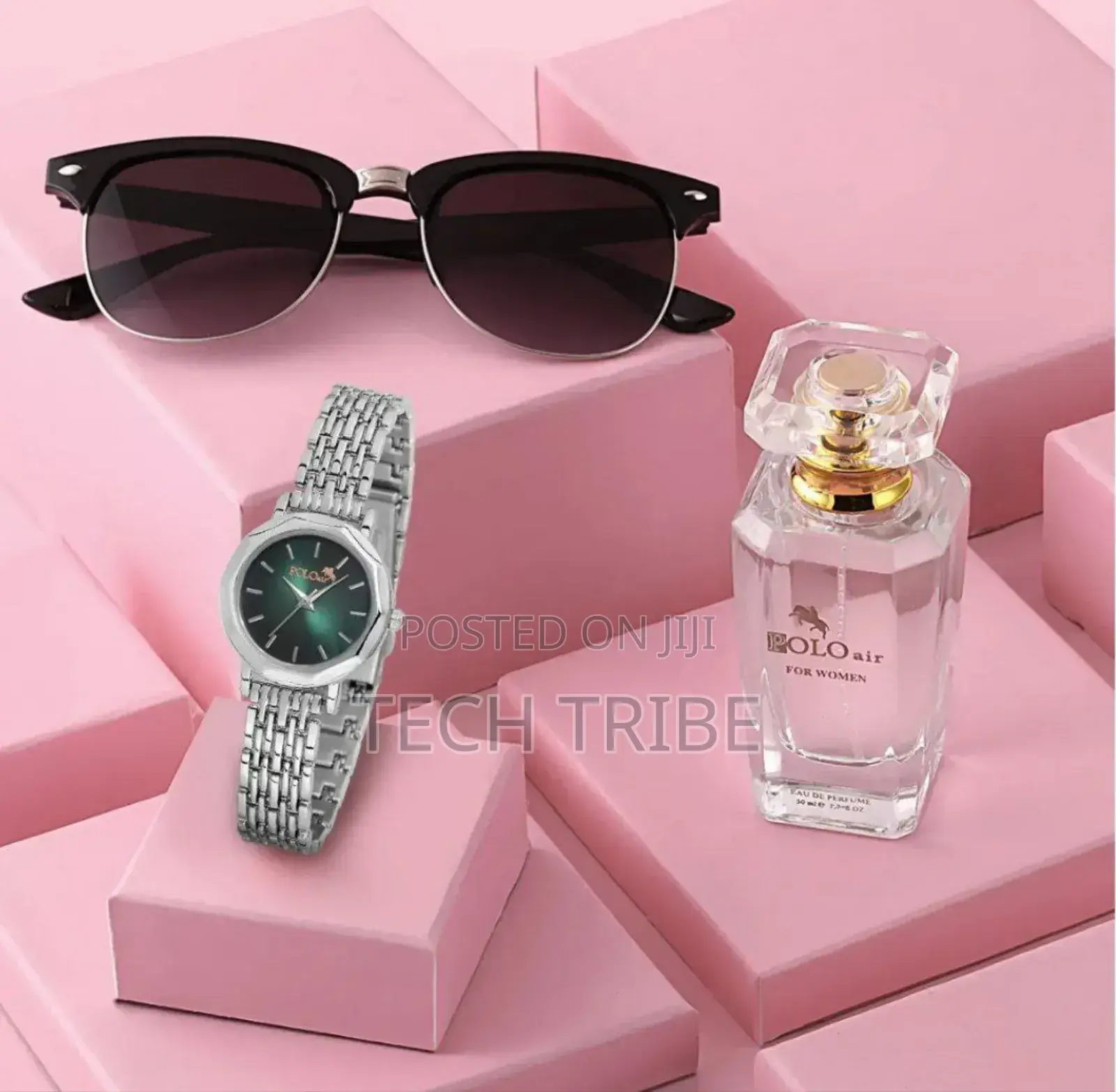 POLO AIR Women's Wristwatch Set 50 Ml Perfume and Sunglass