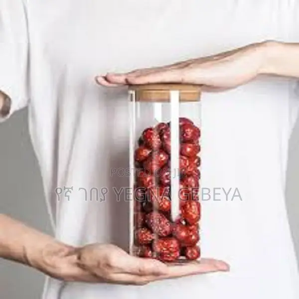 3 Set 1.05L Glass Storage Jars