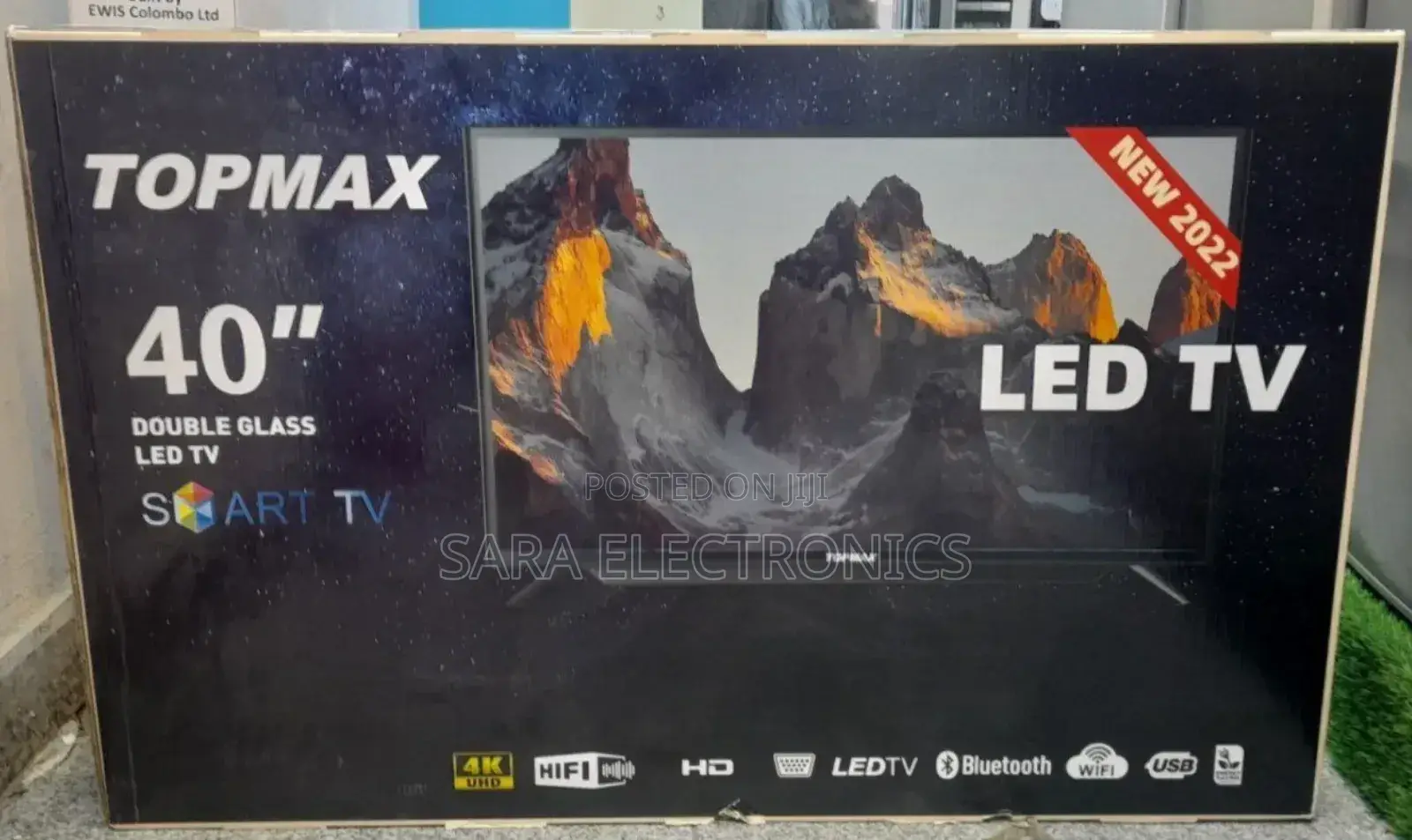 Top Max 40" Double Glass Led Tv