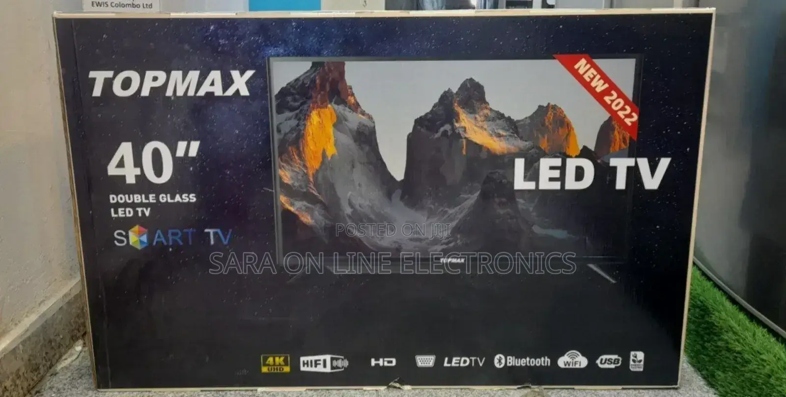 Top Max 40" Double Glass LED TV