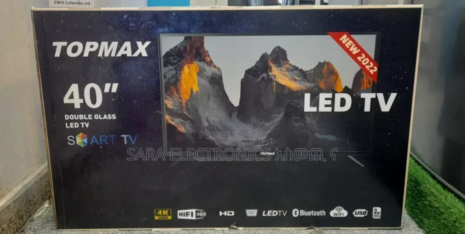 Top Max 40" Double Glass Led Tv