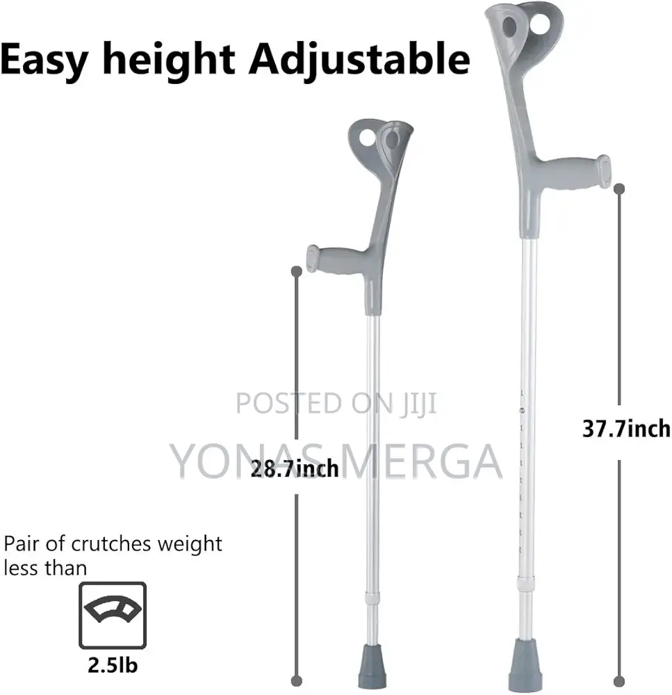ክራንች¥High Load Capacity Elbow Forearm●圜pepe-Forearm Crutches