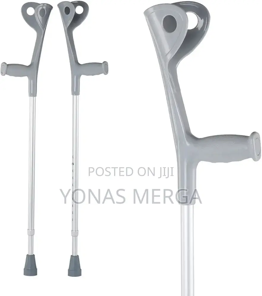 Walking Stick Cane Aluminum Alloy Elbow Underarm Crutch HR6