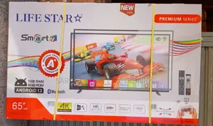 ☆Life Star 65" Smart Tv (2025 | Android 14.0 Free Delivery