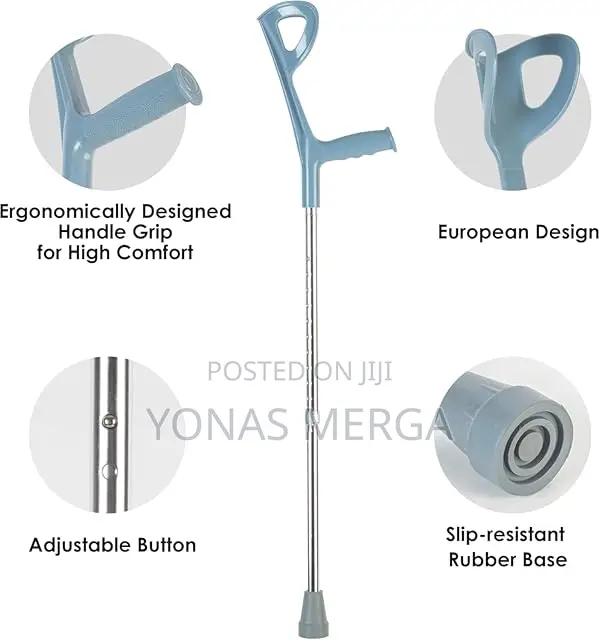 Provide Safer Support Crutches長¥Material:Aluminum Alloy ክራንች