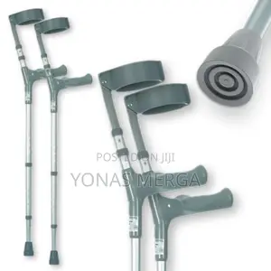 Photo - Elbow Forearm Walking Crutches¥~Aluminium, Rubber. Feature