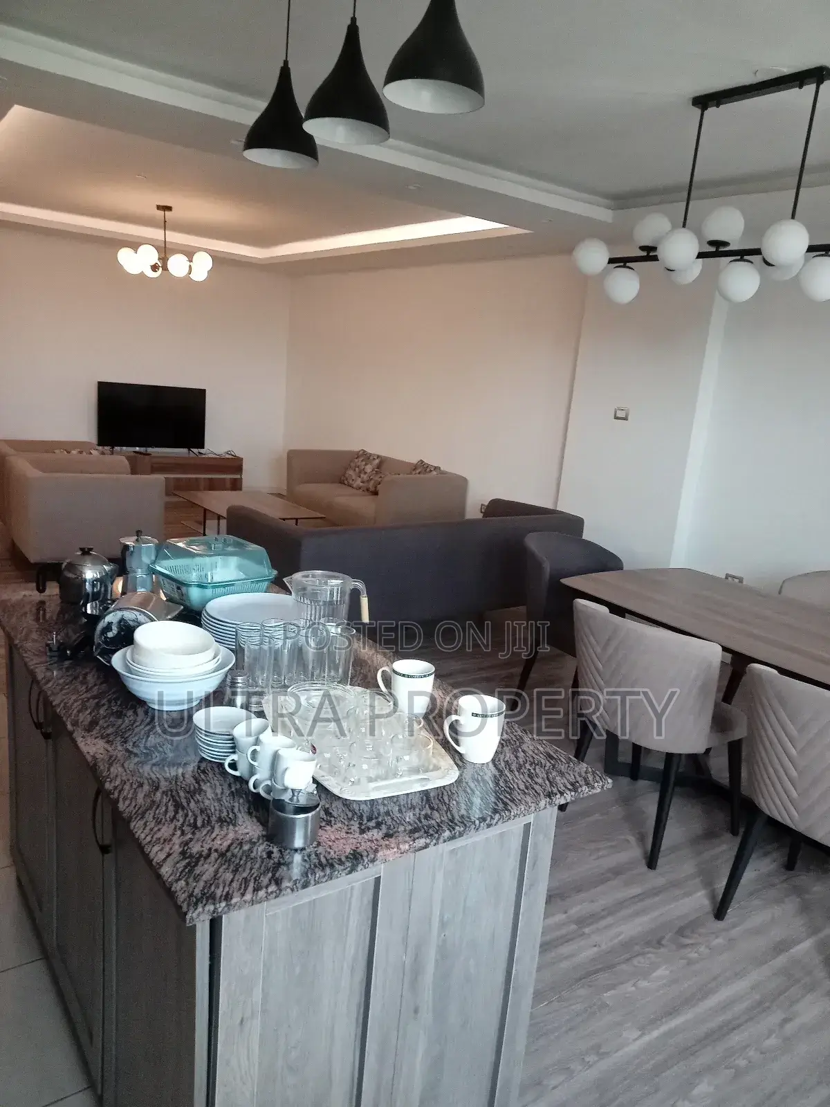 Furnished 4bdrm Apartment in Bole for rent