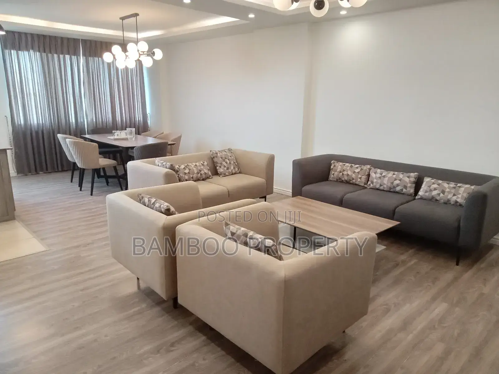 Furnished 4bdrm Apartment in Bole for rent