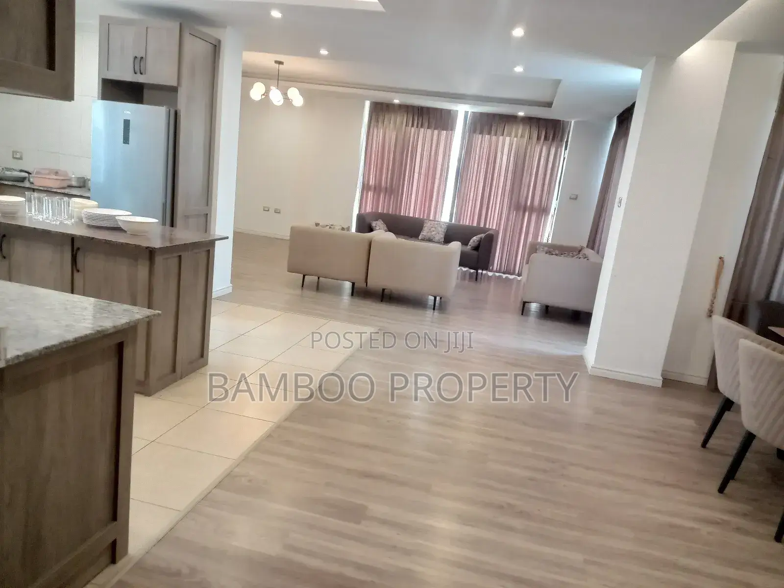 Furnished 4bdrm Apartment in Bole for rent