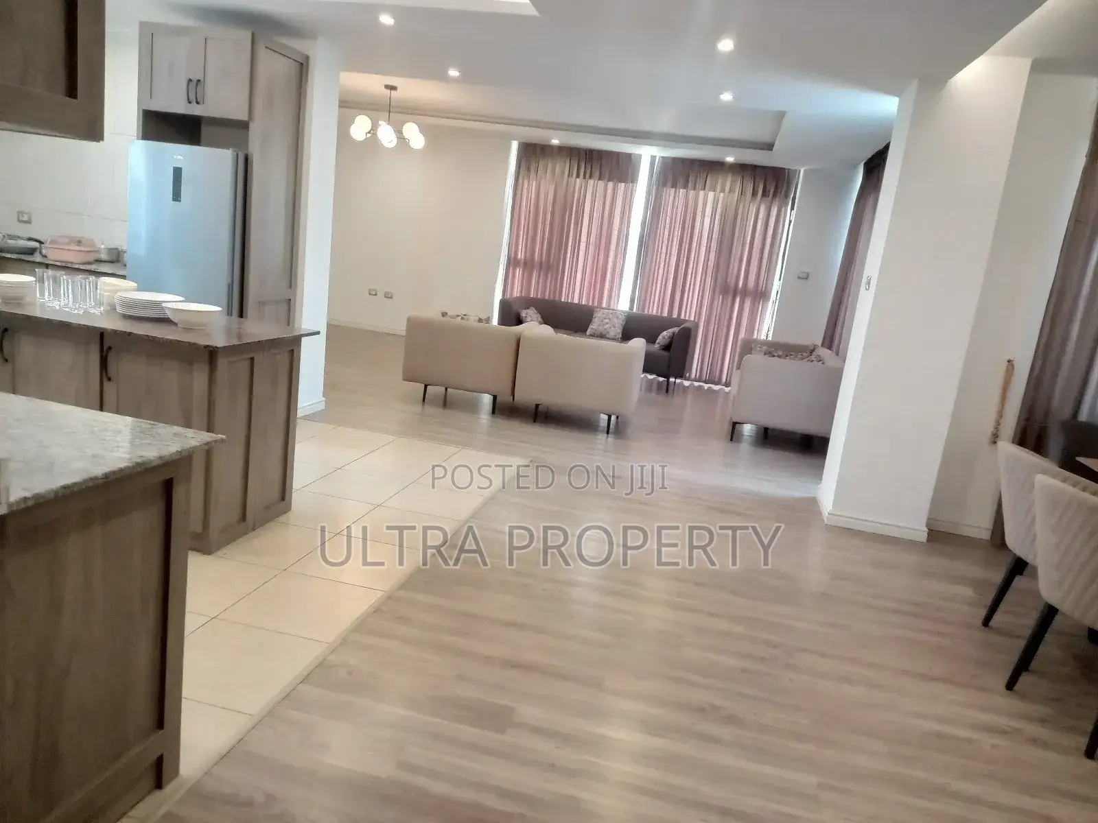 Furnished 4bdrm Apartment in Bole for rent