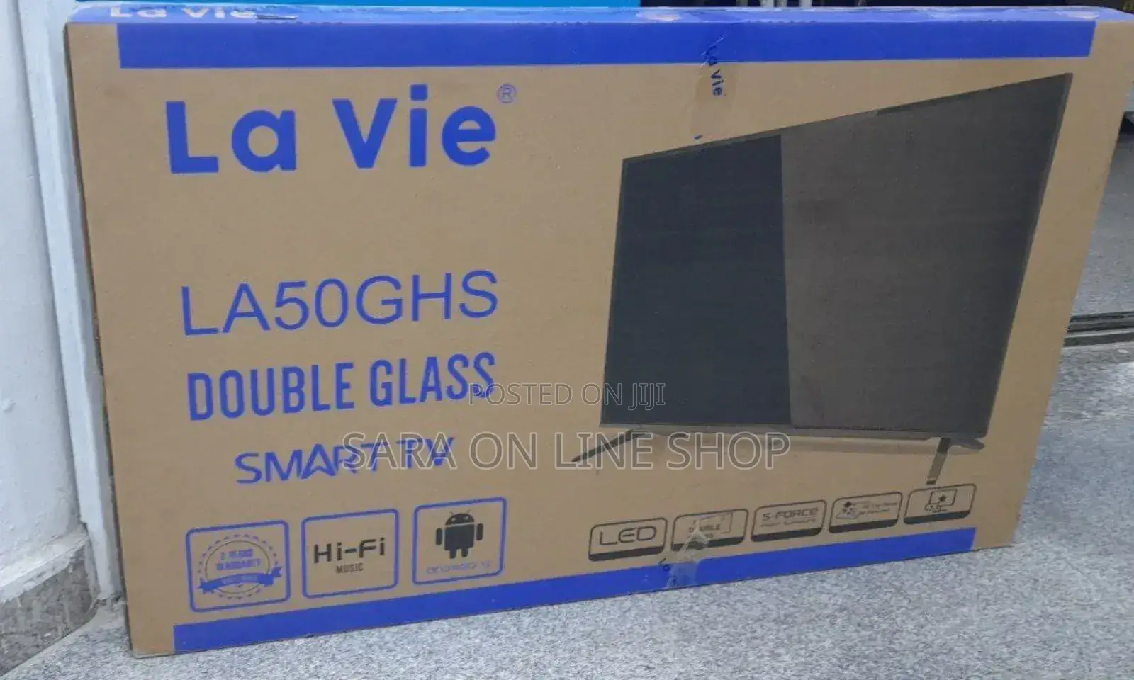 LA VIE 50 Inch Double Glass TV | New Brand | 5-Year Warranty
