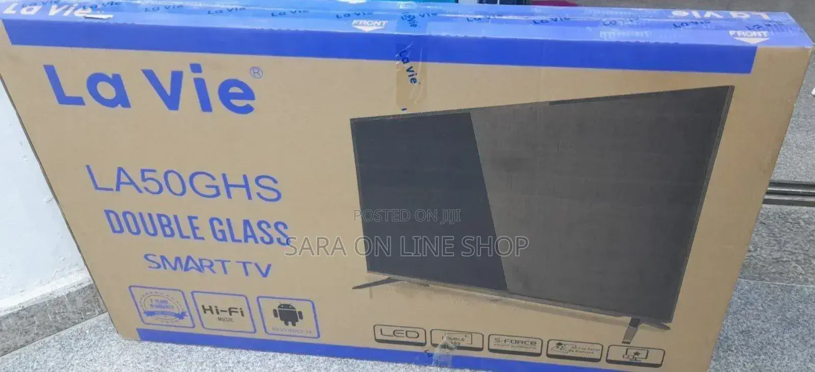 LA VIE 50 Inch Double Glass TV | New Brand | 5-Year Warranty