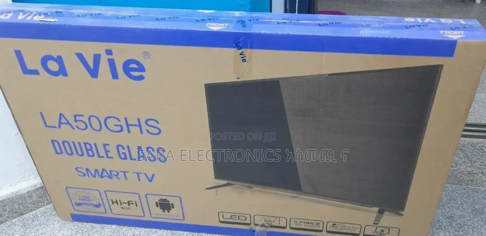 LA VIE 50 Inch Double Glass TV | New Brand | 5-Year Warranty