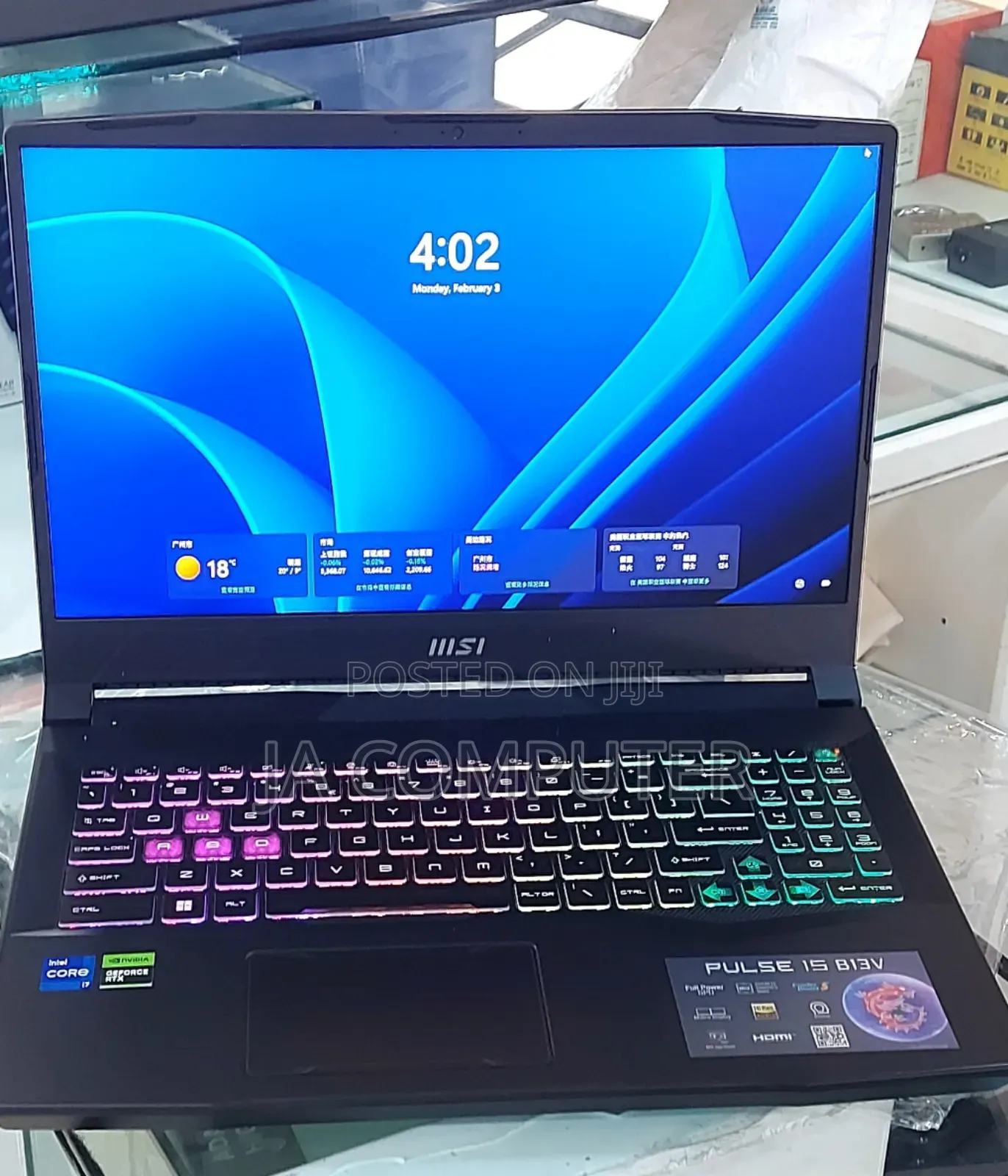 New Laptop MSI Pulse GL66 16GB Intel Core I7 SSD 1T