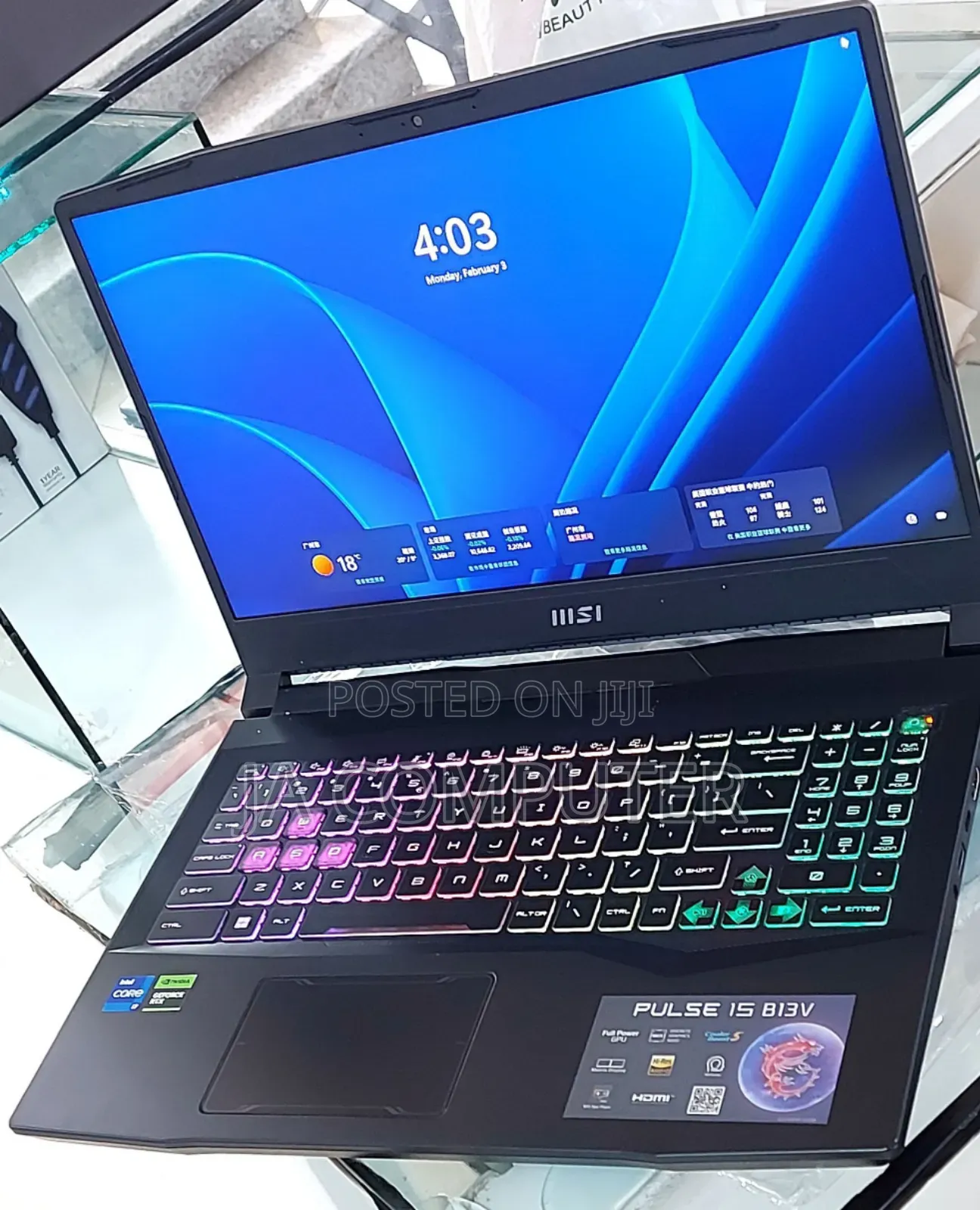 New Laptop MSI Pulse GL66 16GB Intel Core I7 SSD 1T