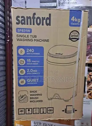 Sanford Mini Washing Machine 4kg | Energy-Saving (200w)