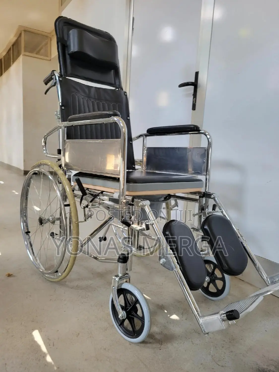 ዊልቼር☆₩Reclining Wheelchair With遻■Commode Toilet\\䥲wheelchair
