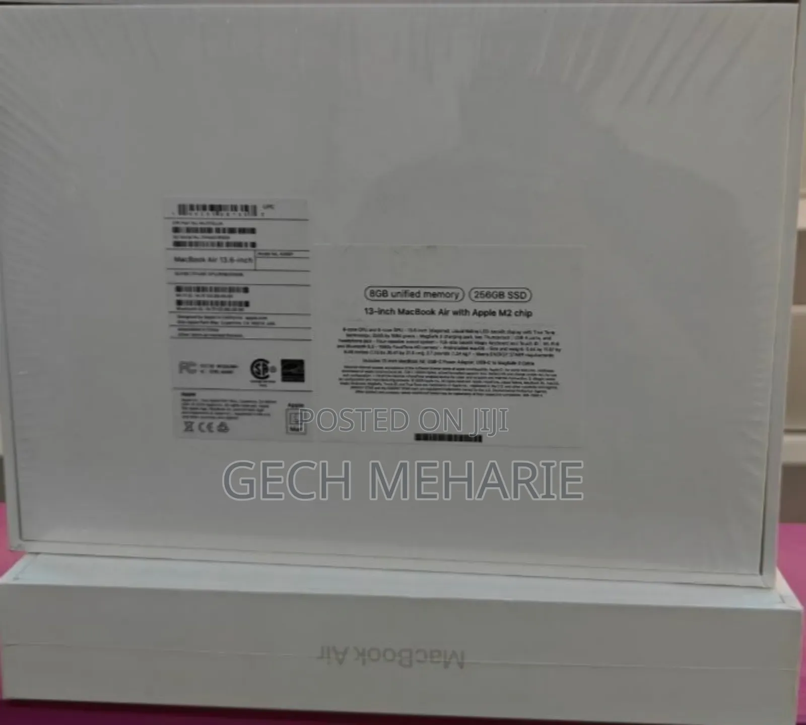 New Laptop Apple MacBook Air 2022 M2 8GB Apple M2 SSD 256GB