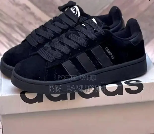 Adidas Campus Full Black Suede Classic Shoes for sale - BM Fashion  Price:  ETB 5,500 on Jiji.com.et [Nifas Silk-Lafto]