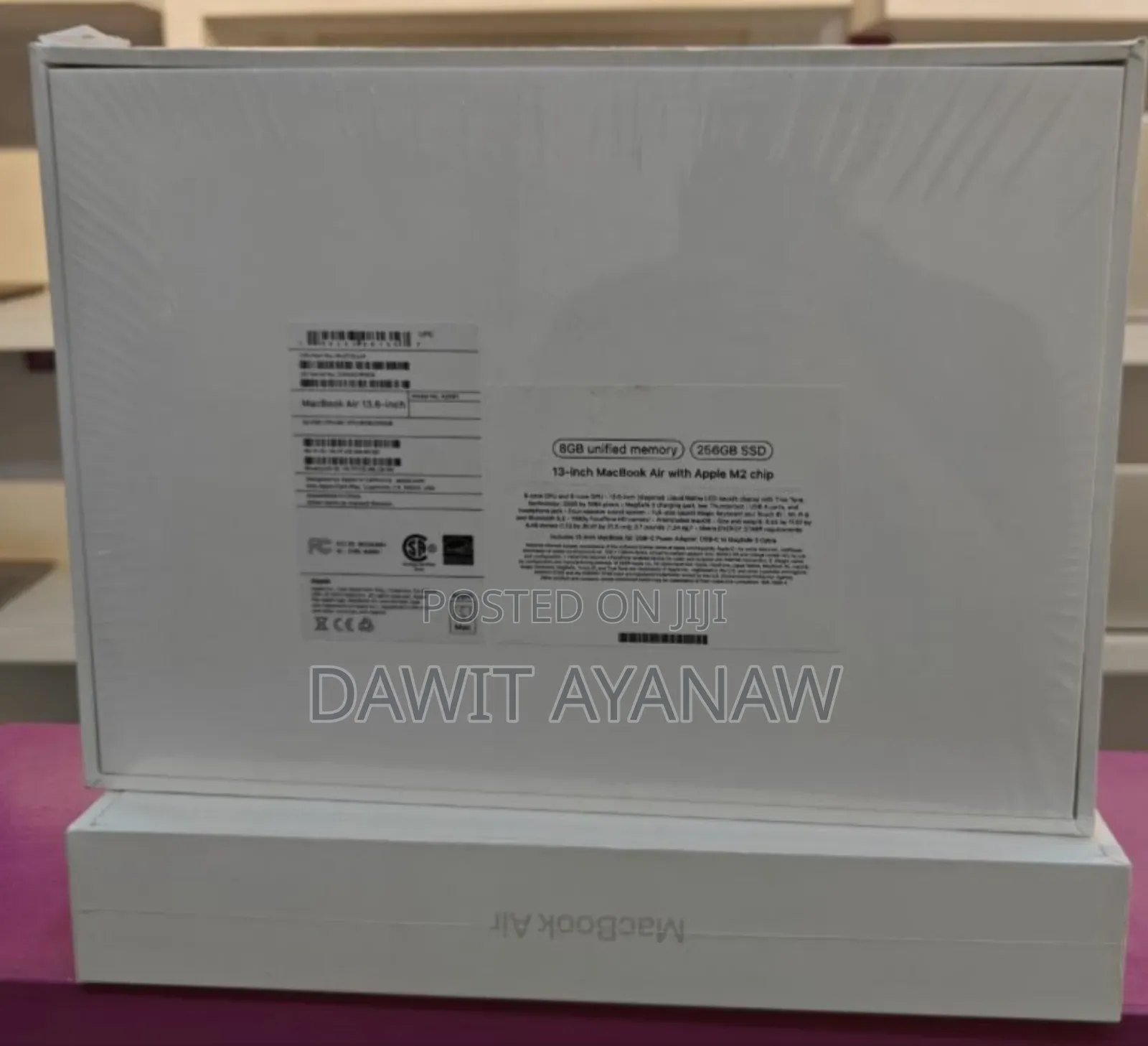 New Laptop Apple MacBook Air 2022 M2 8GB Apple M2 SSD 256GB