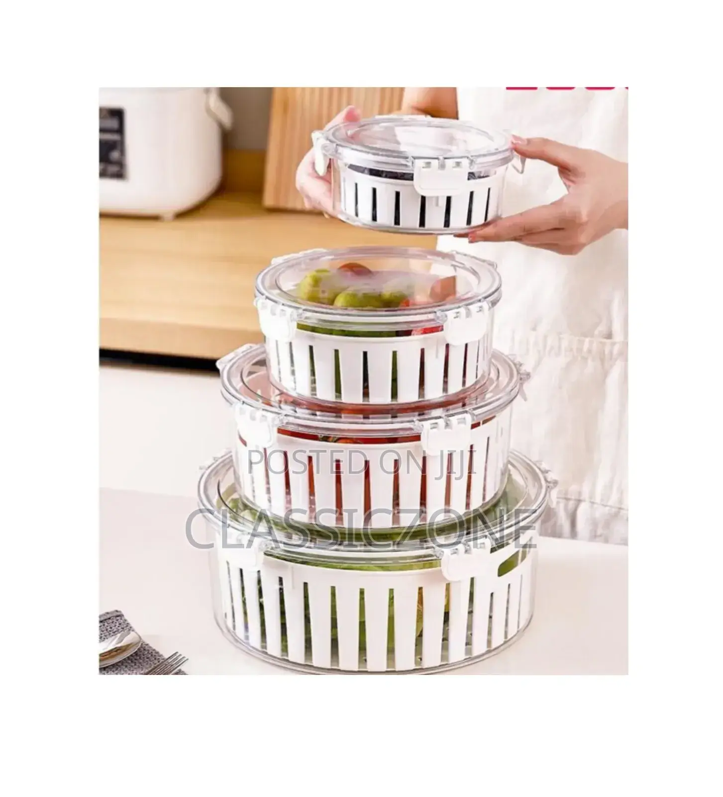 4pcs Acrylic Containers